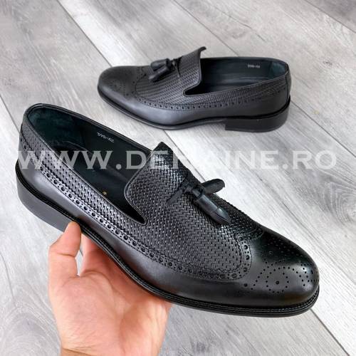 Pantofi barbati din piele naturala B5397 98-1 E