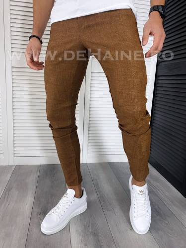 Pantaloni barbati casual regular fit maro B1769 E 10-2 ~