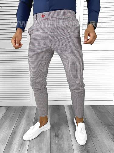 Pantaloni barbati eleganti in carouri B1755 B6-23/14-2 E