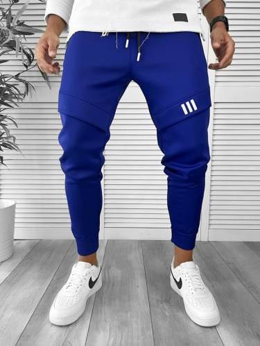 Pantaloni de trening albastri conici 12259 M3-3*